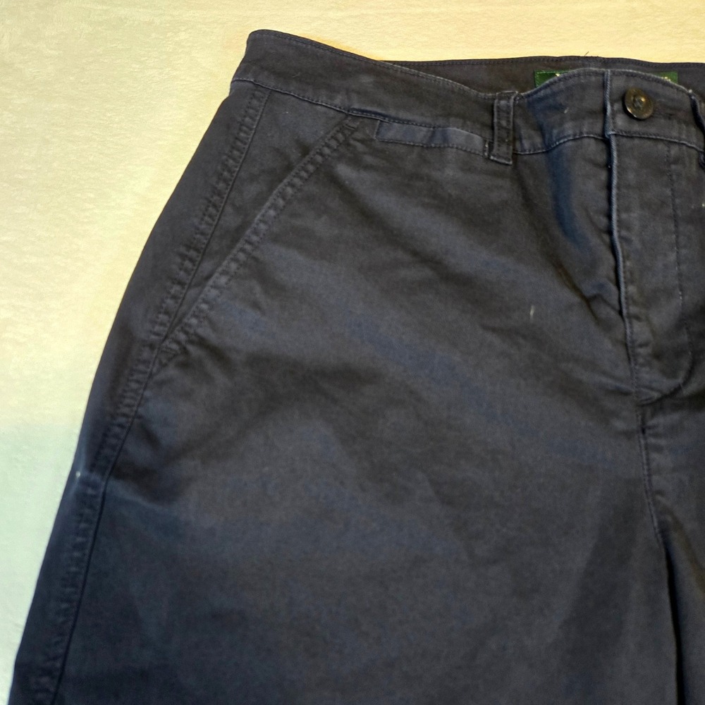 Lauren Ralph Lauren Womens Navy Blue Chino Bermuda Shorts Cotton Stretch 10 - Picture 2 of 8